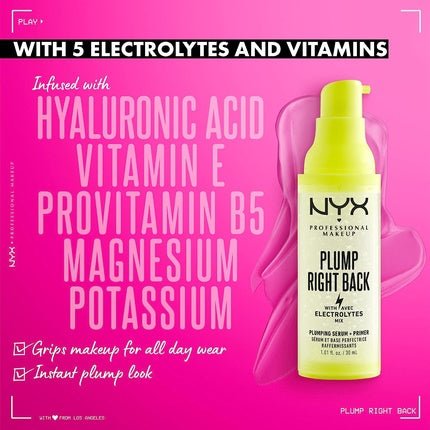 NYX Professional Makeup Plump Right Back Primer Serum 30ml - Maison des fragrances