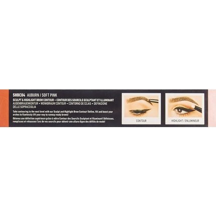 NYX PROFESSIONAL MAKEUP Sculpt and Highlight Brow Contour Eyebrow Pencil Auburn Soft Pink 1 Count - Maison des fragrances