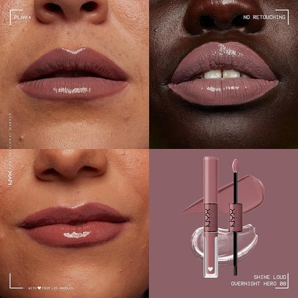 NYX Professional Makeup Shine Loud High Pigment Lip Gloss Overnight Hero 34 ml - Maison des fragrances
