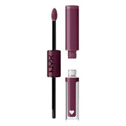NYX Professional Makeup Shine Loud Long - Lasting Liquid Lipstick with Clear Lip Gloss Cool - Toned Plum 09 Make It Work - Maison des fragrances