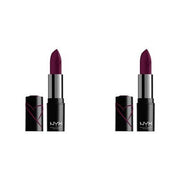 NYX PROFESSIONAL MAKEUP Shout Loud Satin Lipstick Infused With Shea Butter - Into The Night Deep Grape - Maison des fragrances