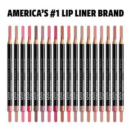 NYX Professional Makeup Slim Lip Pencil Long - Lasting Creamy Lip Liner Espresso 820 - Maison des fragrances