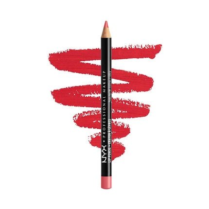 NYX Professional Makeup Slim Lip Pencil Long - Lasting Creamy Lip Liner Hot Red - Maison des fragrances