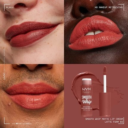 NYX Professional Makeup Smooth Whip Matte Lipstick 03 Latte Foam 4ml - Maison des fragrances