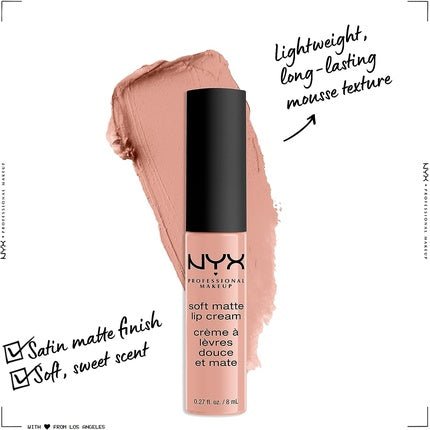 NYX Professional Makeup Soft Matte Lip Cream Cairo 16 Creamy and Matte Finish 8ml - Maison des fragrances
