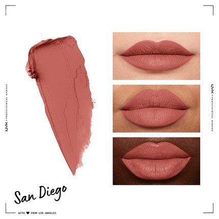 NYX Professional Makeup Soft Matte Lip Cream San Diego Lightweight Liquid Lipstick 0.27 Fl Oz - Maison des fragrances