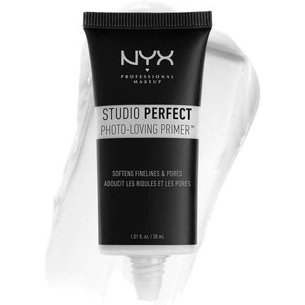 NYX Professional Makeup Studio Perfect Primer Clear Makeup Primer Base Even Complexion Minimises Fine Lines and Pores Vegan Formula - Maison des fragrances