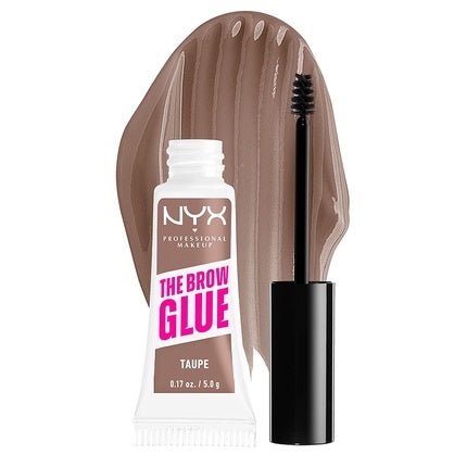NYX Professional Makeup The Brow Glue Extreme Hold Tinted Eyebrow Gel Taupe 0.17 Fl Oz - Maison des fragrances