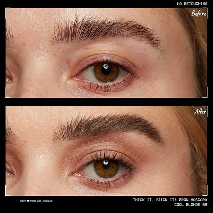 NYX Professional Makeup Thick It Stick It Thickening Brow Mascara Eyebrow Gel Cool Blonde 02 - Maison des fragrances