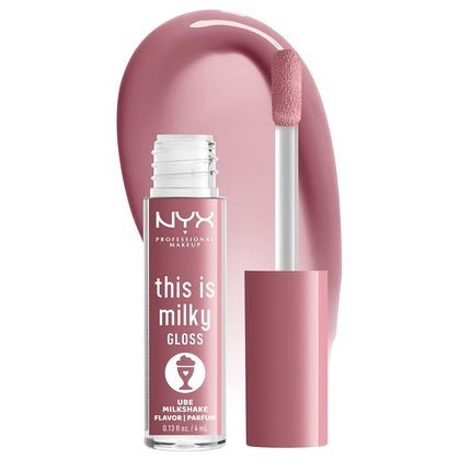 NYX Professional Makeup This Is Milky Gloss 12 Hour Hydration Vegan Ube Milkshake Mauve Purple - Maison des fragrances