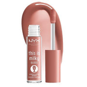 NYX Professional Makeup This Is Milky Gloss Lip Gloss with 12 Hour Hydration Vegan Choco Latte Shake Milk Chocolate Scented - Maison des fragrances
