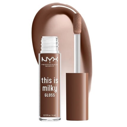 NYX Professional Makeup This Is Milky Gloss Vegan Lip Gloss 12 Hour Hydration - Milk The Coco Chocolate Brown - Maison des fragrances