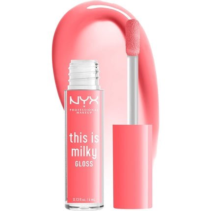 NYX Professional Makeup This Is Milky Gloss Vegan Lip Gloss Moo - dy Peach - Maison des fragrances