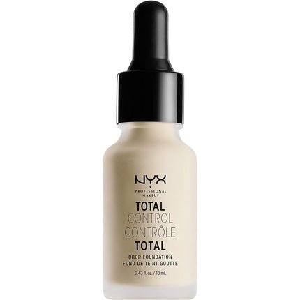 NYX Professional Makeup Total Control Drop Foundation Precise Dosage Buildable Coverage Long Lasting Vegan Formula Matte Finish Shade Alabaster 02 - Maison des fragrances