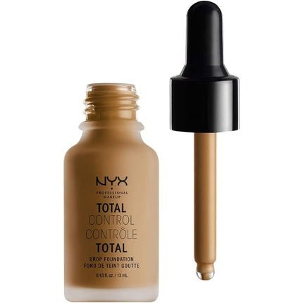 NYX Professional Makeup Total Control Drop Foundation Precise Dosage Buildable Coverage Long Lasting Vegan Formula Matte Finish Shade Cappuccino - Maison des fragrances
