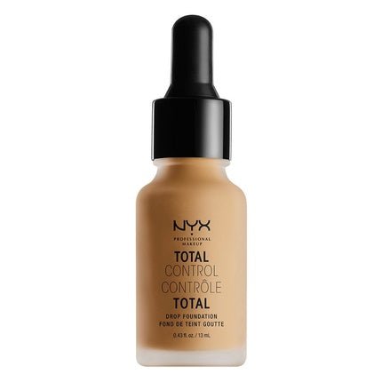 NYX Professional Makeup Total Control Drop Foundation Precise Dose Buildable Coverage Long - Lasting Vegan Formula Matte Finish Golden 13 - Maison des fragrances