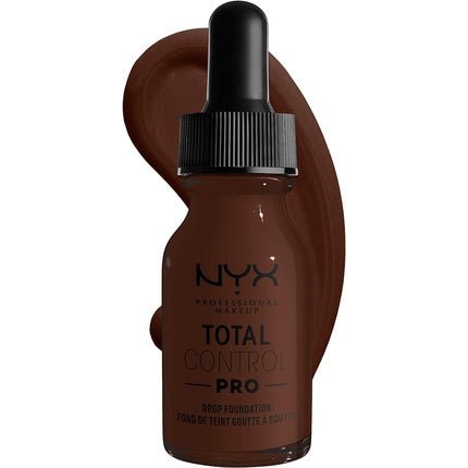 NYX Professional Makeup Total Control Pro Drop Foundation Precise Dosage 13ml Deep Ebony 25 - Maison des fragrances