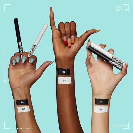 NYX Professional Makeup Ultra - Pigmented Liquid Eyeliner Intense Matte Finish Vivid Matte White 02 - Maison des fragrances