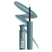 NYX PROFESSIONAL MAKEUP Vivid Brights Liquid Liner Smear - Resistant Eyeliner with Precise Tip Cyan Simp 01 Cyan Simp - Maison des fragrances