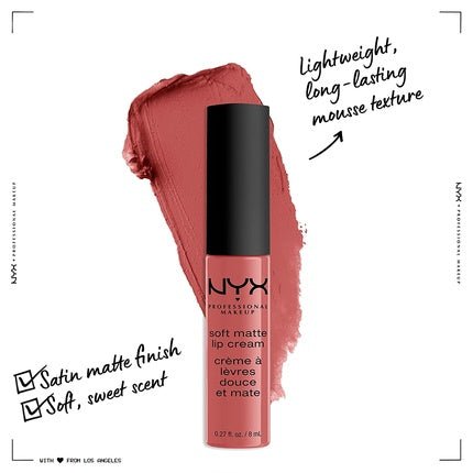 NYX Soft Matte Lip Cream Zurich - Beauty Makeup Lip Product 8 ml - Maison des fragrances