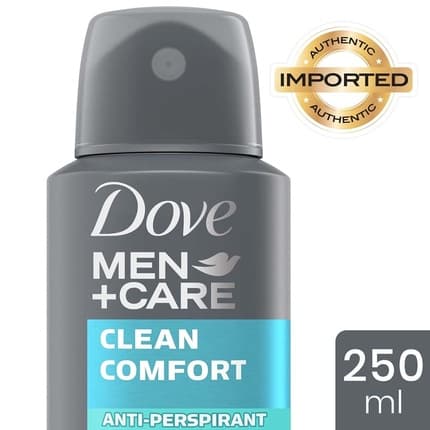 Dove Clean Comfort Antiperspirant Deodorant Déodorant (Déo) Homme 250ml