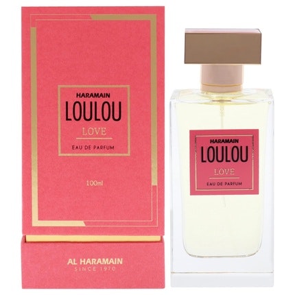 Al-Haramain Loulou Love Parfum  pour femme  Avec Burst of Freshness Vibrant Notes of Mandarin and Sour Cherry 3.33 oz, 1oz équivaut à 30ml Eau de parfum  Spray Al-Haramain