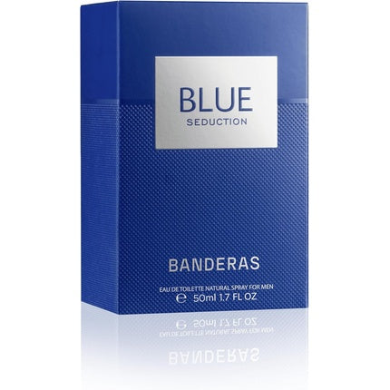 Banderas Perfumes Blue Seduction Eau de Toilette for Men Long Lasting Fresh and Casual Fragrance Woody and Aquatic Notes Ideal for Day Wear 50ml Banderas