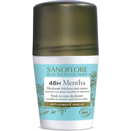 Sanoflore 48h Mentha Freshness Anti-Trace Deodorant - Pack of 2 Déodorant (Déo) Homme 50ml