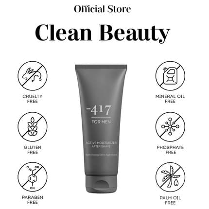 Minus 417 417 Dead Sea Cosmetics Active Vegan After Shave For Men 3,38 oz,