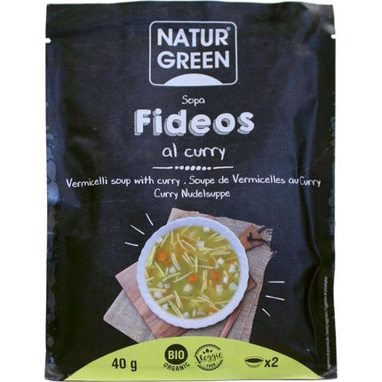 Naturgreen Sopa Fideos Curry 40g Naturgreen