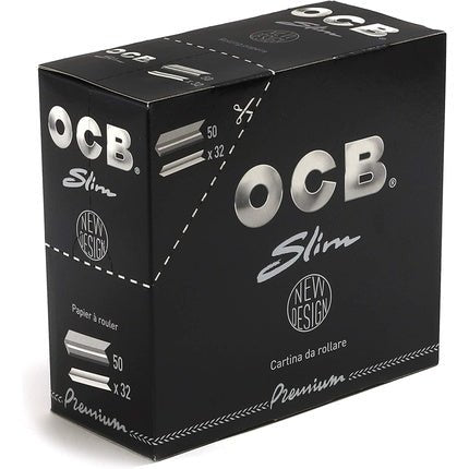 Ocb Premium King Size Slim Rolling Paper Full Box Of 50 Packs 1 Without Filter - Maison des fragrances
