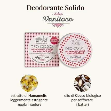 Officina Naturae Deo Co. So. Vain Coconut Vanilla Deodorant Bar - Bio Plastic Free - Maison des fragrances