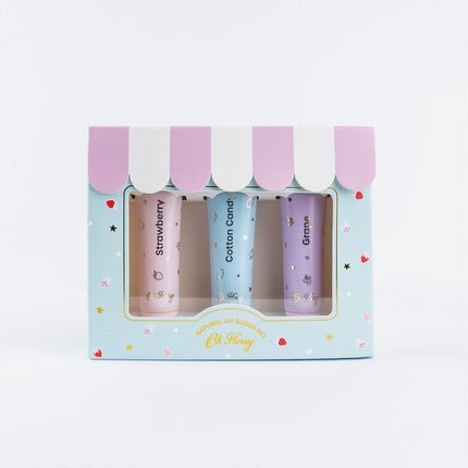 Oh Flossy Natural Lip Gloss Set - Set Of 3 - Maison des fragrances