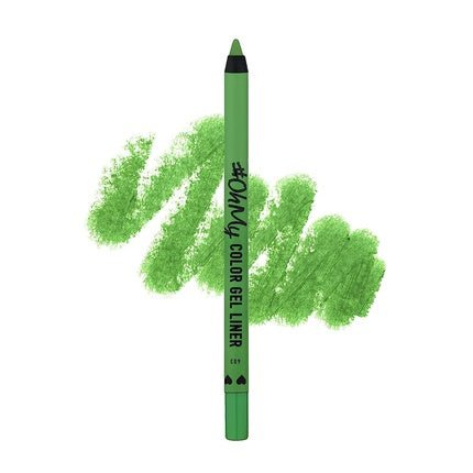 Oh My Color Gel Eye Liner Long - Lasting Waterproof Highly - Pigmented Vibrant Color Hypoallergenic and Fragrance - Free Professional Look Cruelty Free Green - Maison des fragrances