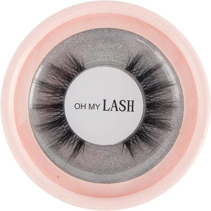 OH MY LASH Black Faux Mink False Strip Eyelashes in Rose Gold Cardboard Reusable Lashes Case - So Fetch - Maison des fragrances