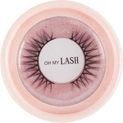 OH MY LASH Black Faux Mink False Strip Eyelashes Natural Look in Pink Cardboard Reusable Lashes Case - Individual - Maison des fragrances