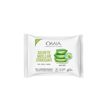 Omia Eco Bio Aloe Vera Micellar Face Cleansing Wipes 20 Wipes - Maison des fragrances