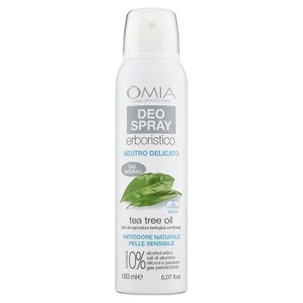 Omia Laboratoires Herbal Deodorant Spray Neutral Delicate Tea Tree Oil 150 Ml - Maison des fragrances