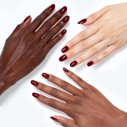 OPI xPRESS/ON Press On Nails Up to 14 Days of Wear Gel - Like Salon Manicure Vegan Sustainable Packaging With Nail Glue Short Red Nails Malaga Wine - Maison des fragrances