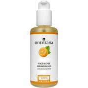 Orientana Natural Face & Eyes Cleansing Oil Golden Orange 99.5% Vegan Makeup Removal 150ml - Maison des fragrances