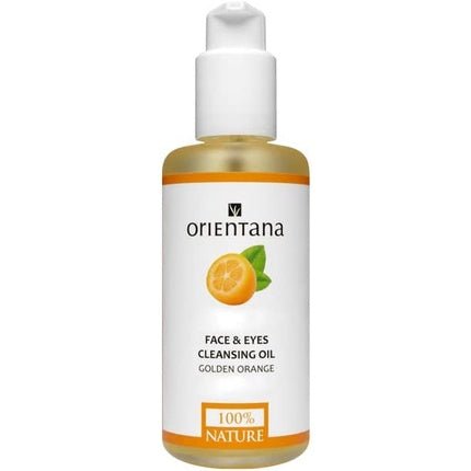 Orientana Natural Face & Eyes Cleansing Oil Golden Orange 99.5% Vegan Makeup Removal 150ml - Maison des fragrances
