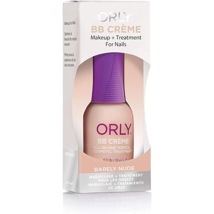 ORLY BB Cream Makeup and Treatment for Nails Barely Nude 18ml 0.6oz - Maison des fragrances