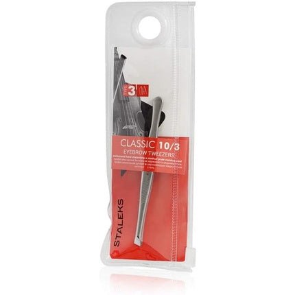 P - 02 Eyebrow Tweezers with PVC Protective Case Total Length 9cm - Maison des fragrances