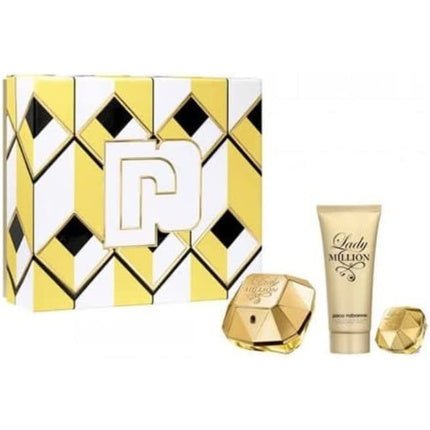 Paco Lady Million Set Eau de Parfum Spray 80ml Body Lotion 100ml Mini - Maison des fragrances