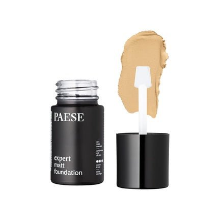 Paese Expert Matt Foundation with 24h Long Wear Effect, Vitamin E, Hyaluronic Acid - Maison des fragrances