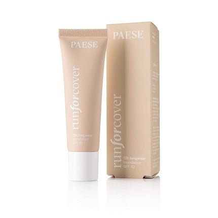 Paese Run For Cover 12H Longwear Foundation SPF10 30ml 30N Light Beige - Maison des fragrances