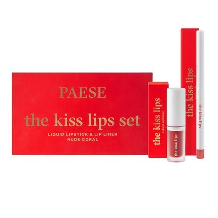 Paeseset The Kiss Lips Lipstick 02 Nude Coral - 34ml - Maison des fragrances