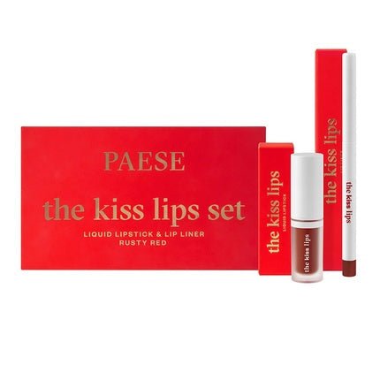 Paeseset The Kiss Lips Lipstick 04 Rusty Red - 34ml - Maison des fragrances