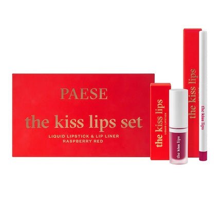 Paeseset The Kiss Lips Lipstick 05 Raspberry Red - 34ml - Maison des fragrances