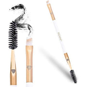 Pagano 2 In 1 Eyebrow Brush+ Spoolie | Natural Bristle | For Application Of Brow - Maison des fragrances